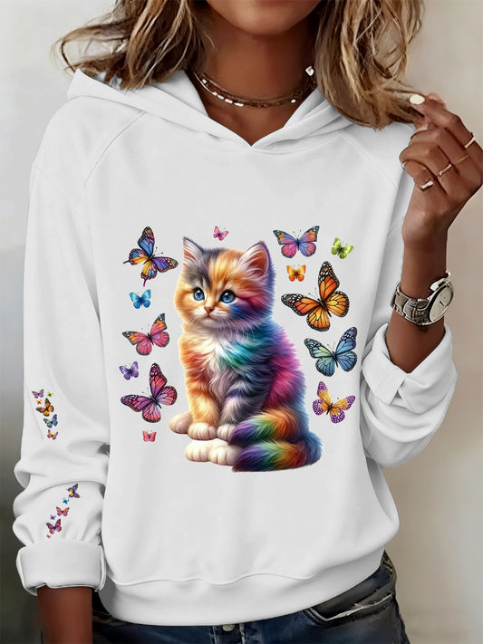 Women's Animal Casual Comfortable Hooded Sweatshirt