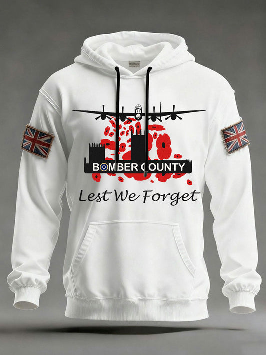 Men'sRemembrance Day Lest We Forget Hoodie