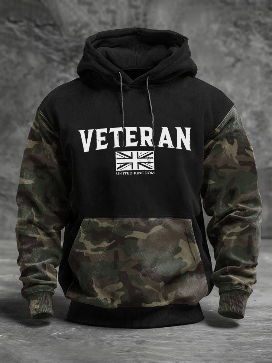 Men's Uk Veteran Standard Fit Hoodie