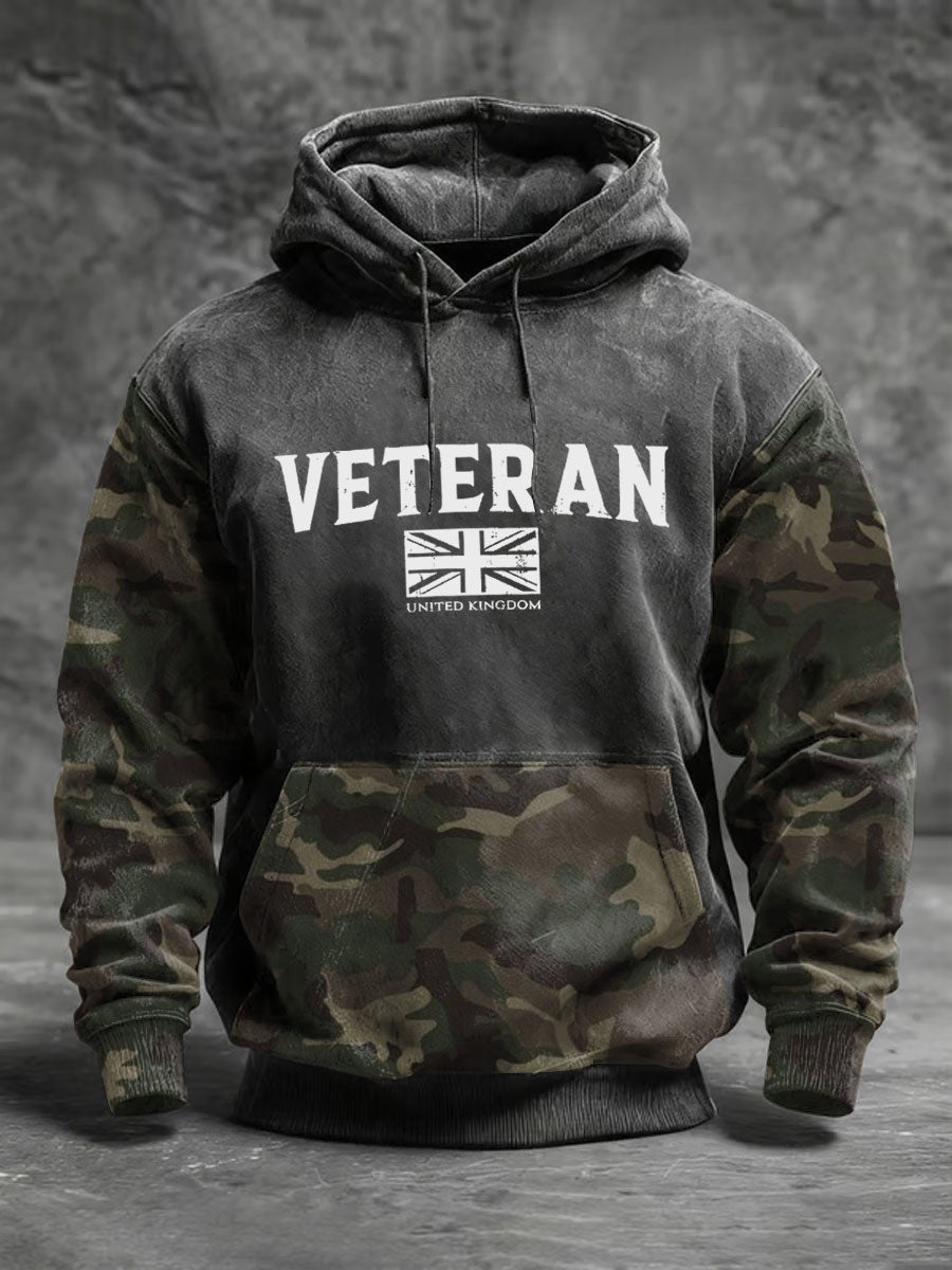 Men's Uk Veteran Standard Fit Hoodie