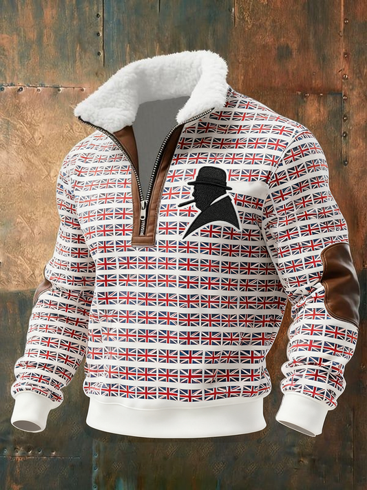 Men's Funny Churchill Printed Hoodie