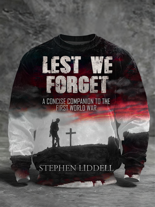Men's Lest We The Forget Crew Neck Sweatshirt