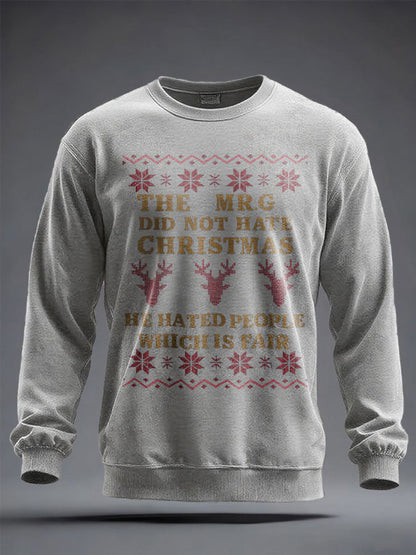Unisex Funny Christmas Mr.G Printed Sweatshirt