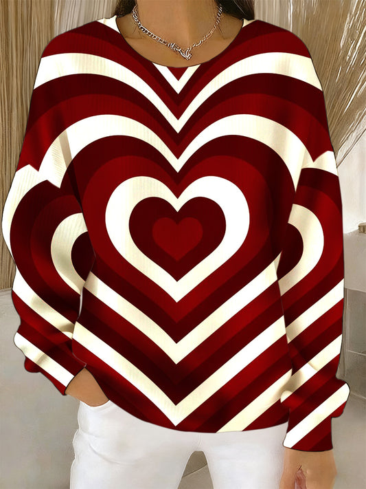 Women's Christmas Animal Art Print Sweatshirt