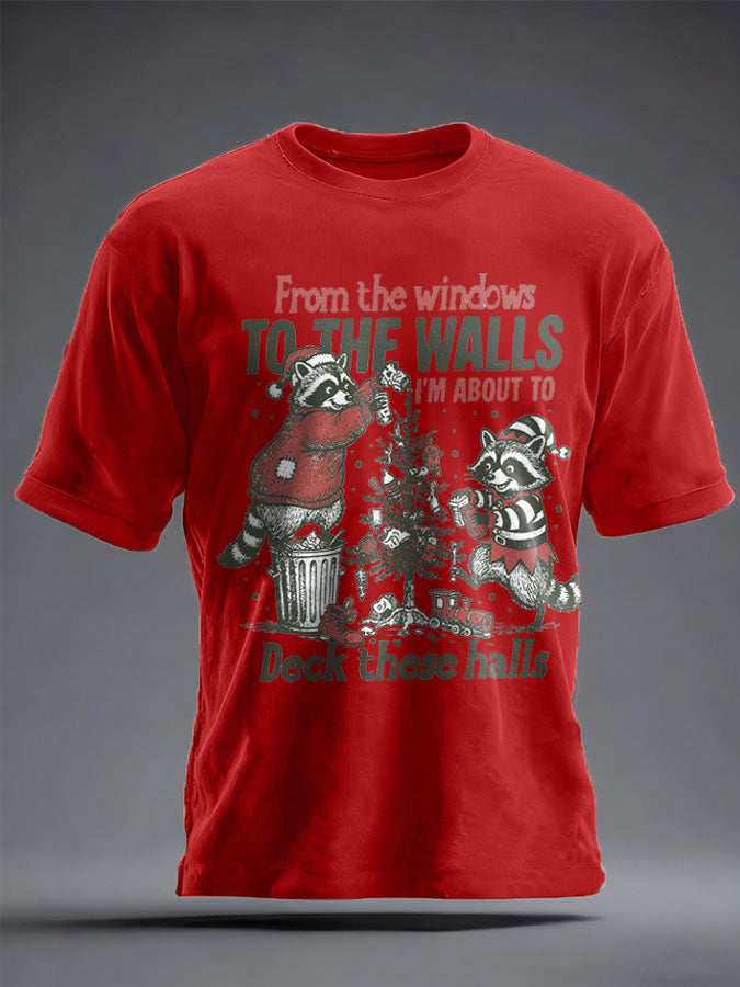 Unisex Funny Christmas Printed T-shirt