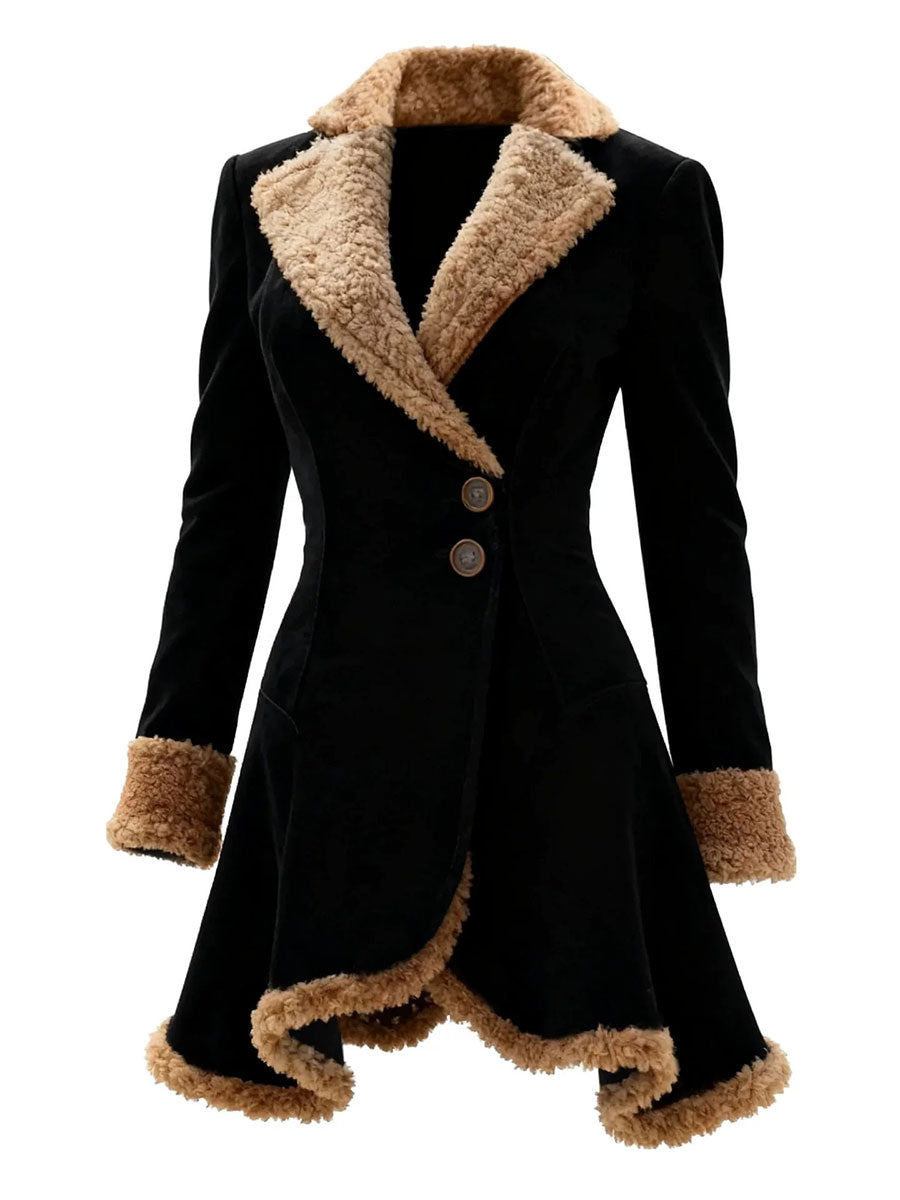 Women's Retro Plush Casual Jacket