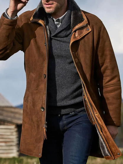 Men's Retro Plush Casual Jacket