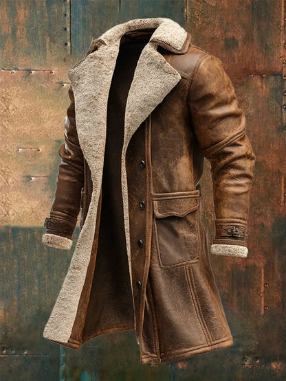 Men's Retro Plush Casual Jacket