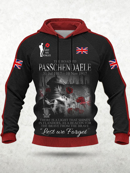 Men's Remembrance Day Lest We Forget Hoodie
