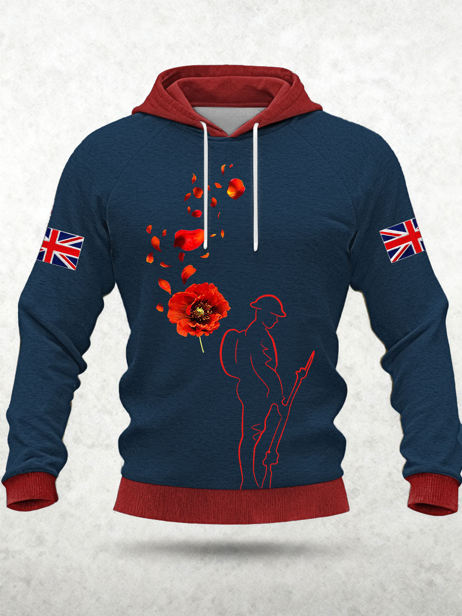 Men's Remembrance Day Lest We Forget Hoodie