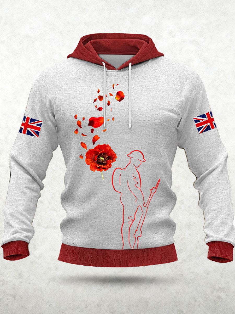 Men's Remembrance Day Lest We Forget Hoodie