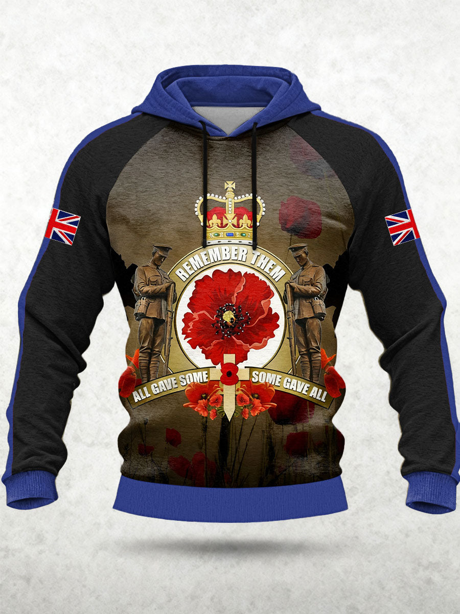 Men's Remembrance Day Lest We Forget Hoodie