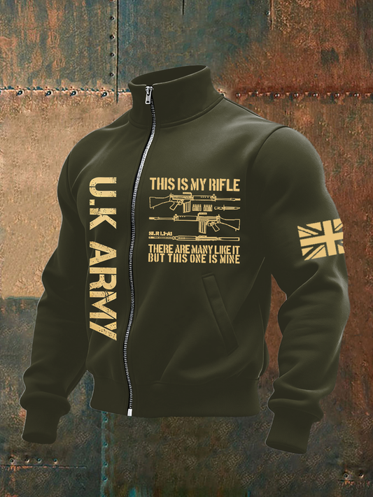 Men's UK ARMY VETERAN Print  Sweatshirt