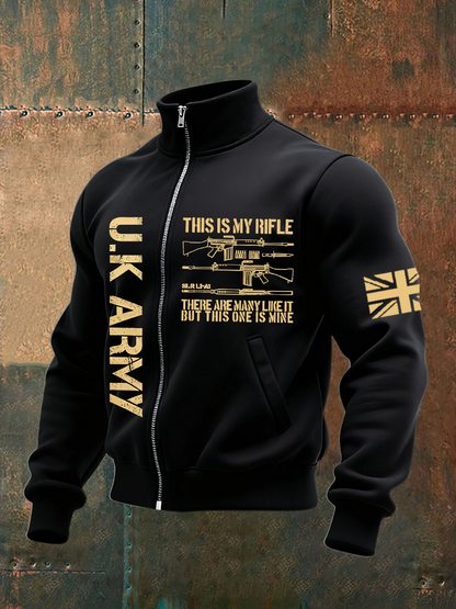 Men's UK ARMY VETERAN Print  Sweatshirt