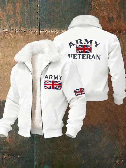 Men's British ARMY VETERAN Print Sweatshirt