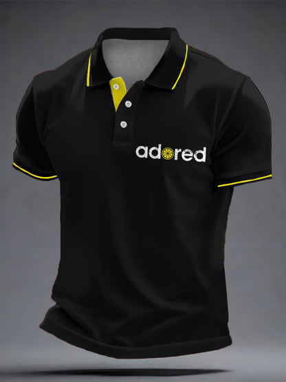 Men's I Wanna Be Adored Lemon Roses Music Lover Printed Casual Tops