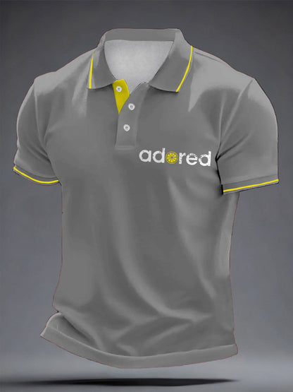 Men's I Wanna Be Adored Lemon Roses Music Lover Printed Casual Tops