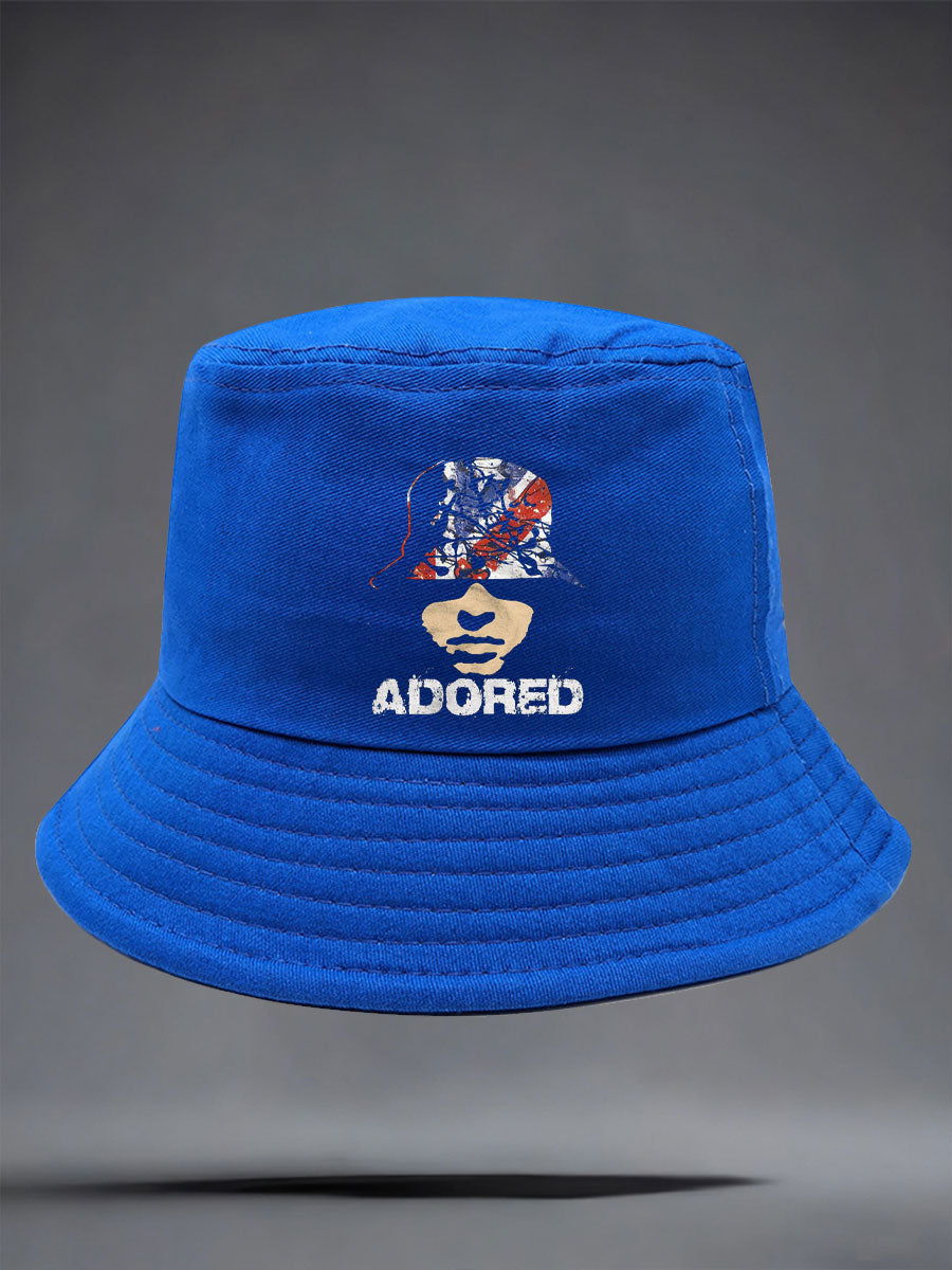 Unisex Adored Lemon Roses Music Lover Printed Hat