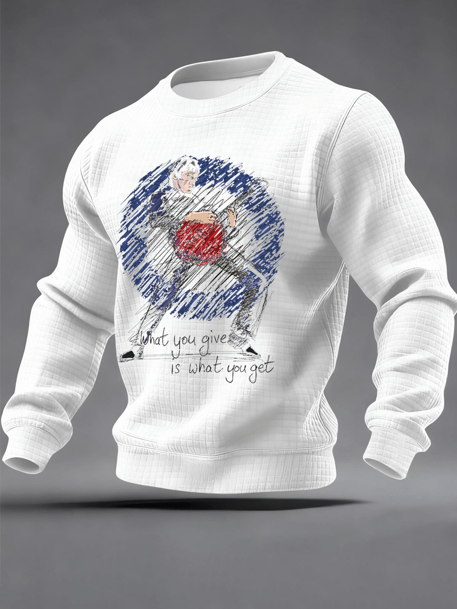 Men's Paul Weller The Jam Checkered Cotton Hoodie