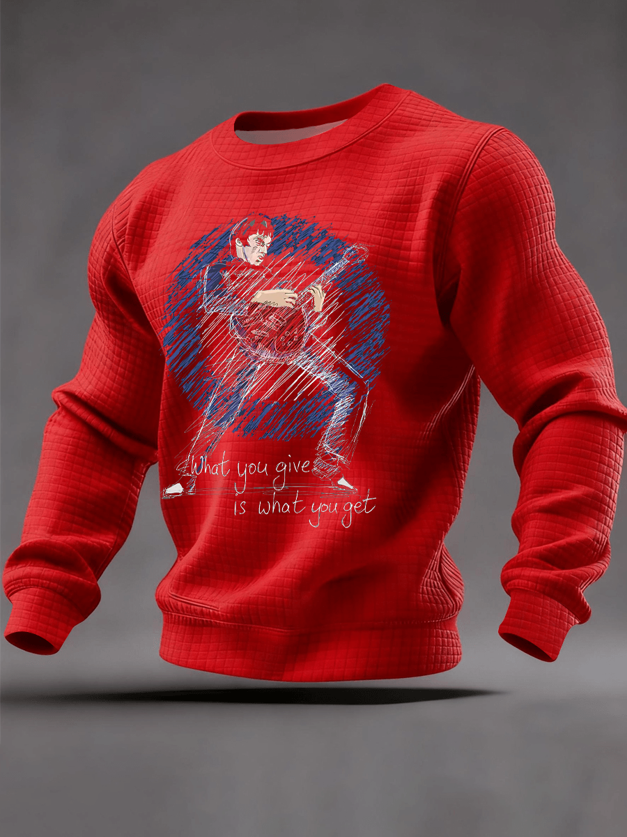 Men's Paul Weller The Jam Checkered Cotton Hoodie