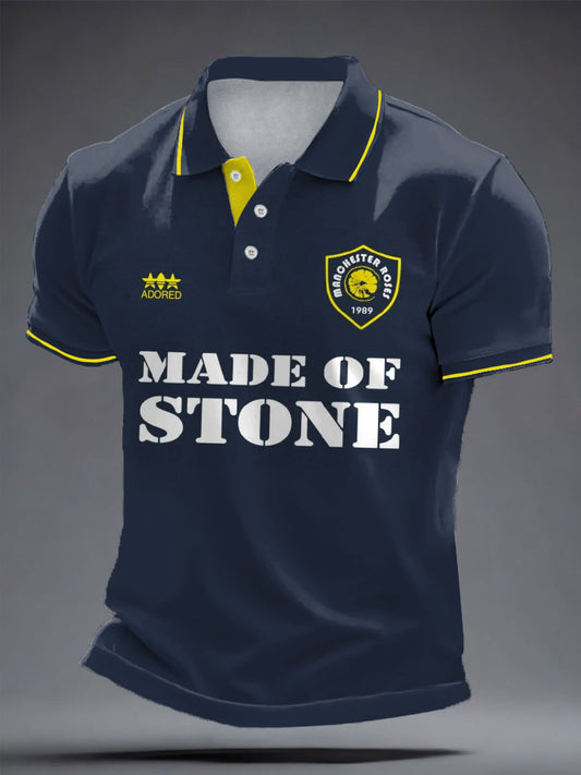 Men's I Wanna Be Adored Lemon Roses Music Lover Printed Casual Tops