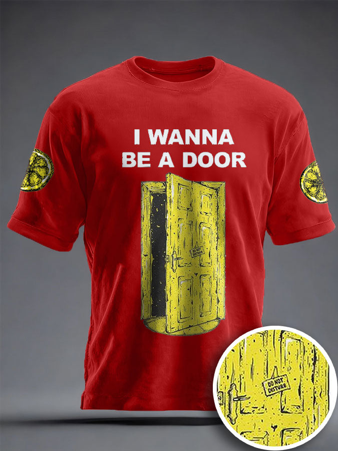 Unisex I Wanna Be Adored Lemon Roses Music Lover Printed T-shirt