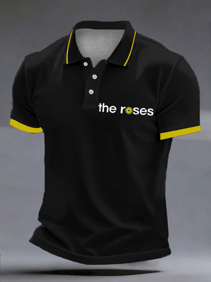 Men's Lemon Roses Music Lover polo shirt