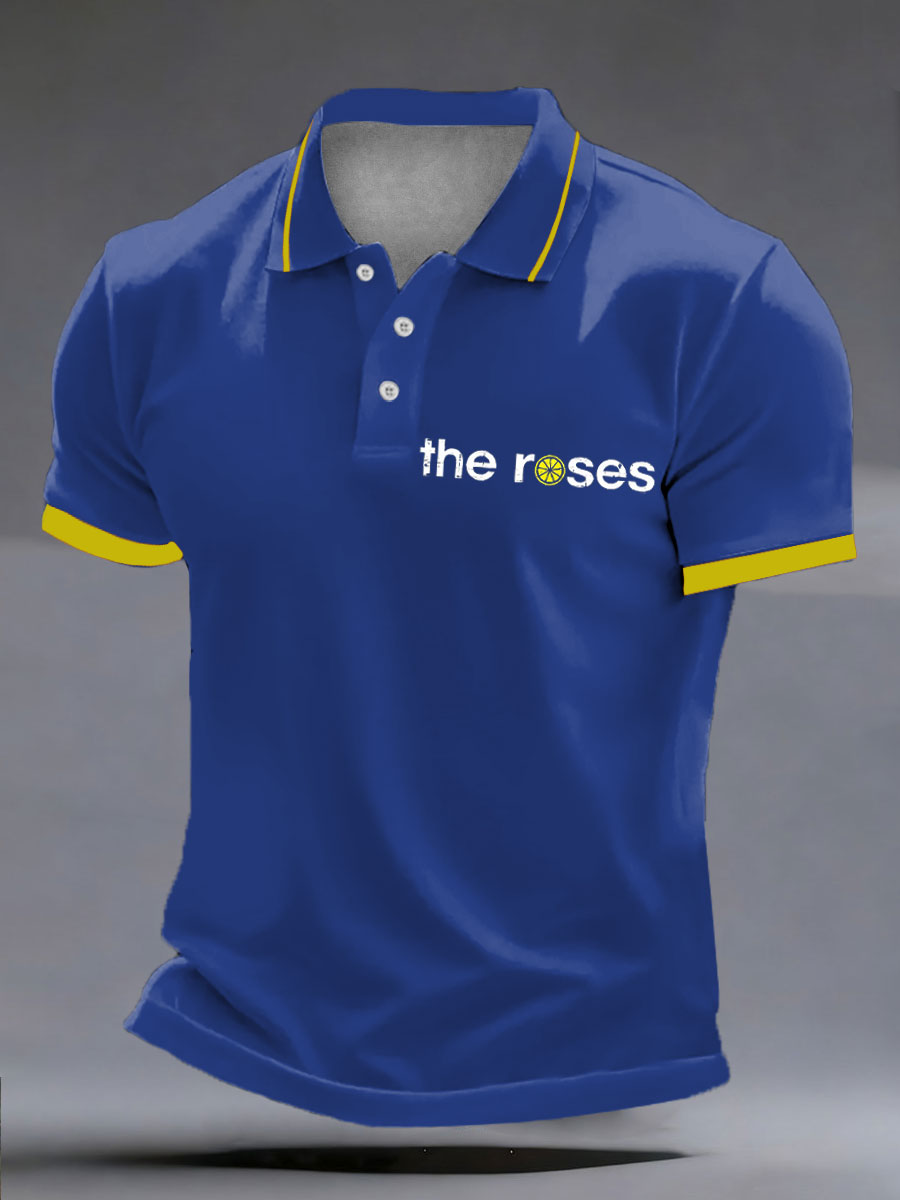 Men's Lemon Roses Music Lover polo shirt