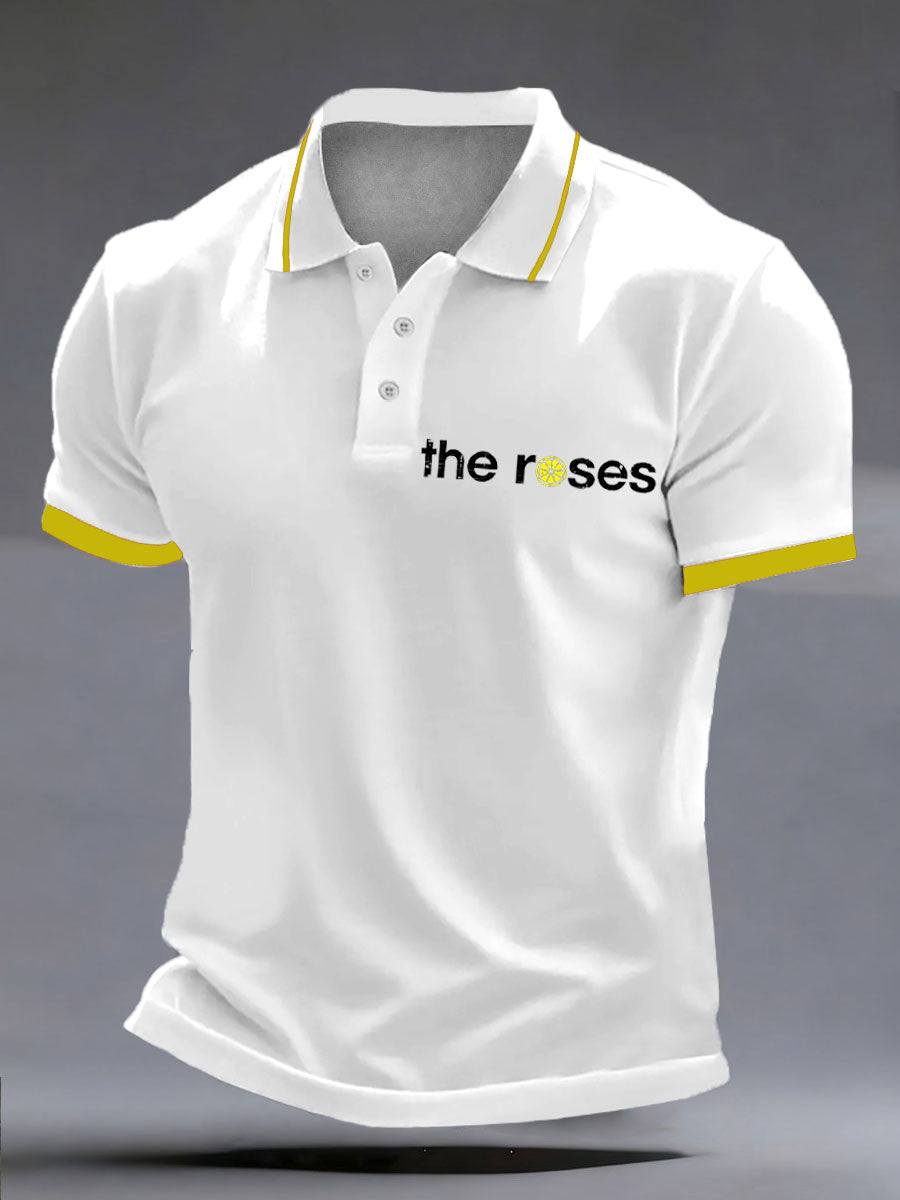 Men's Lemon Roses Music Lover polo shirt
