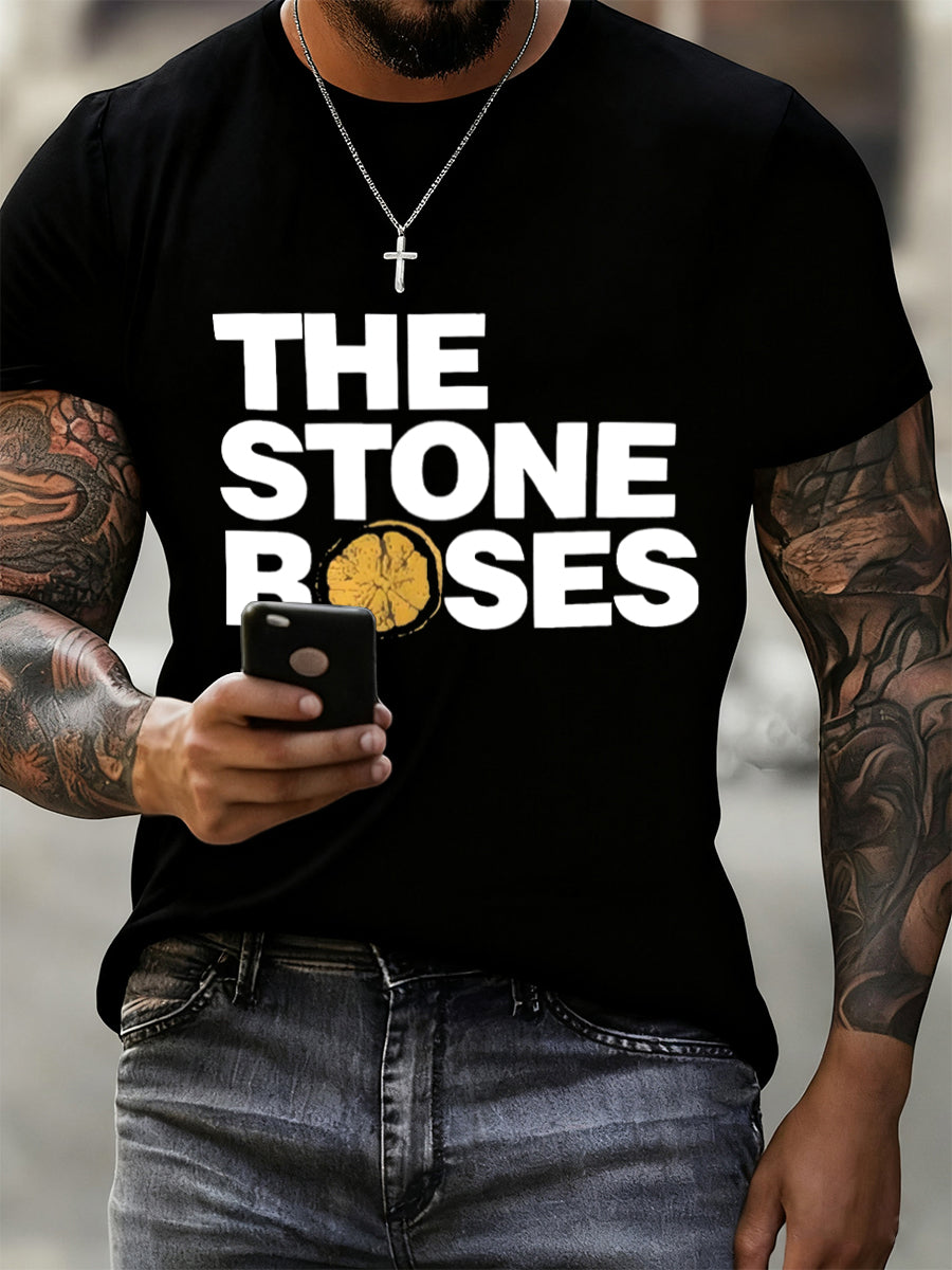 Men's British Rock Legend Band Graphic T-Shirt Short Sleeve