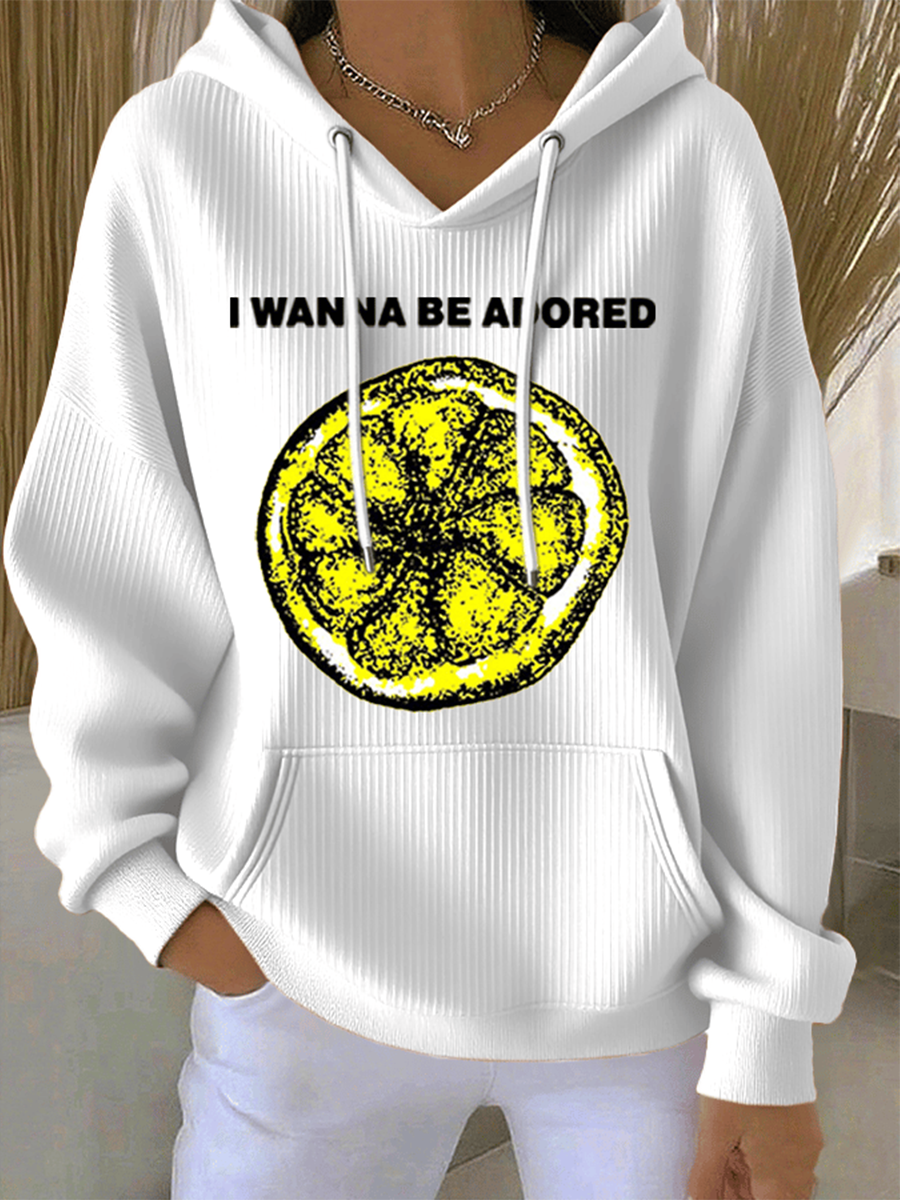 Women's Lemon Roses Music Lover Hoodie