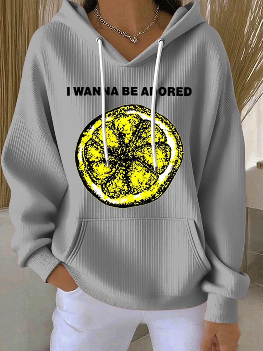 Women's Lemon Roses Music Lover Hoodie