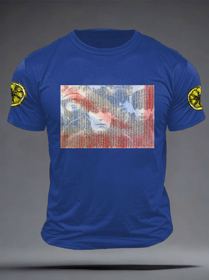 Men's  Lemon Roses Music Lover Printed T-shirt