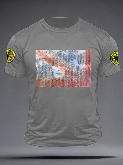 Men's  Lemon Roses Music Lover Printed T-shirt