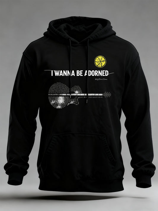 Men's British Legend Band Art Print Casual Hooded Sweatshirt