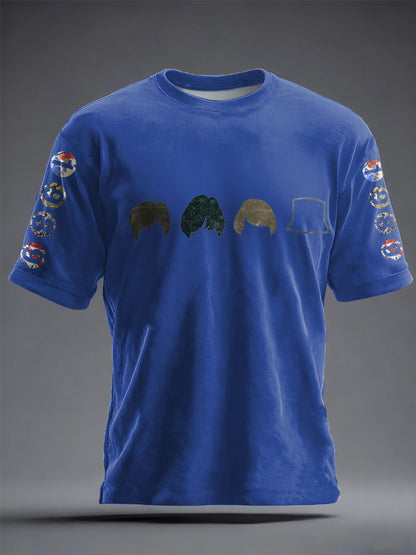 Unisex Lemon Roses Music Lover Printed T-shirt