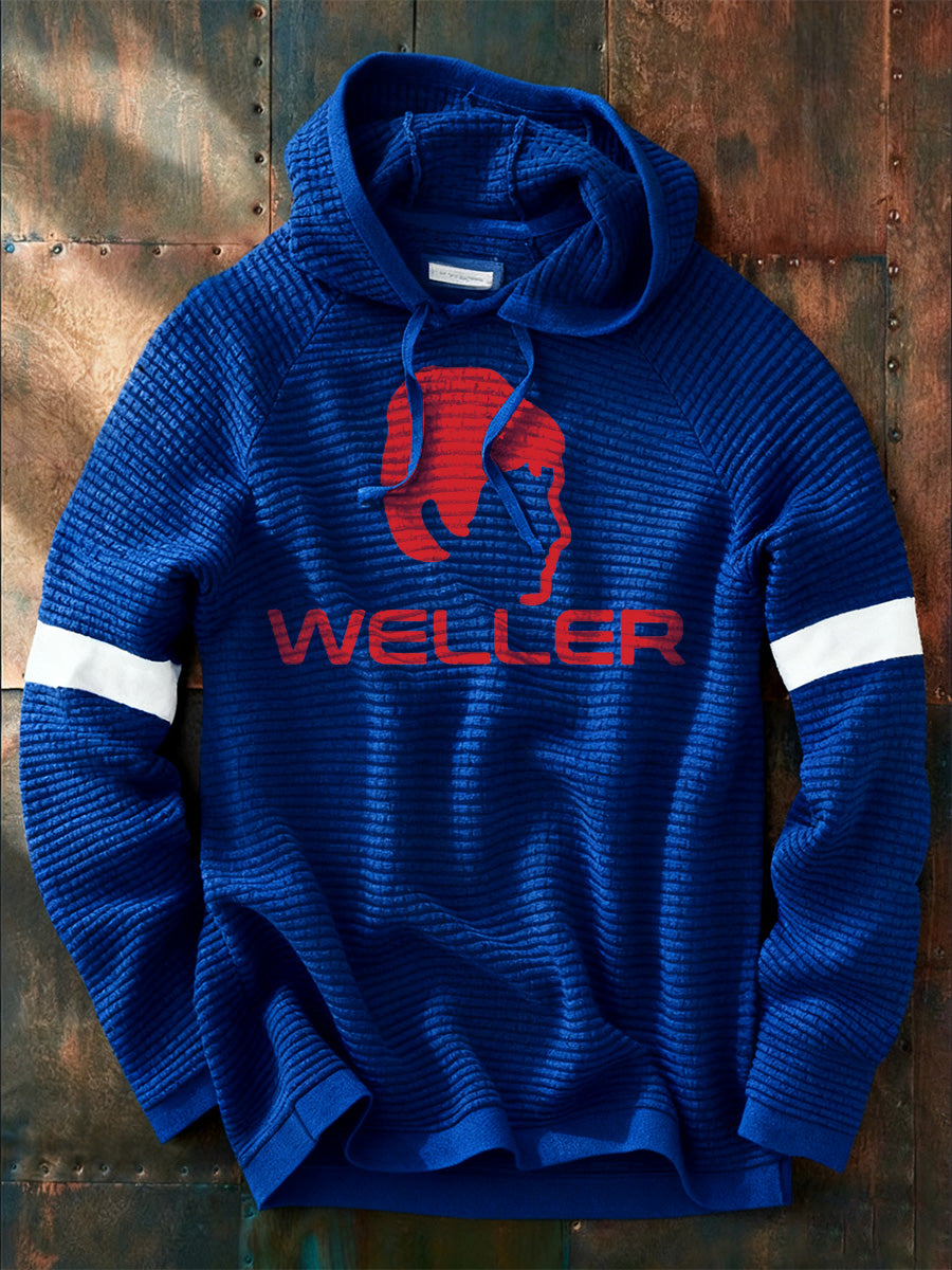 Men's Who Band Print Corn Kernel Hooded Sweatshirt