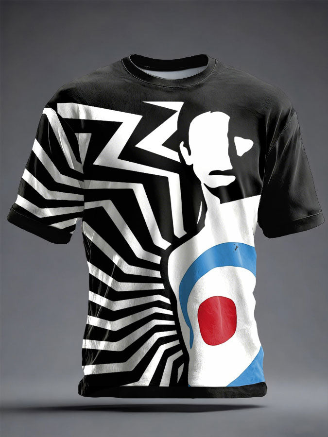Unisex UK Mod Music Lover Printed T-shirt