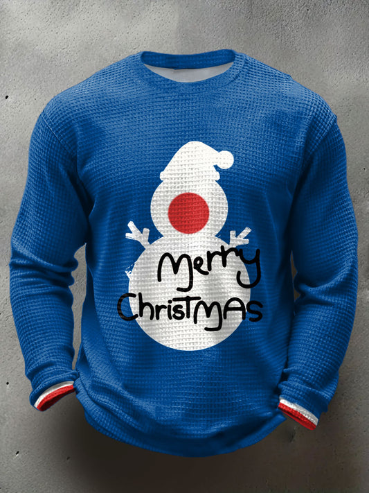 Men's UK Mods Music Lover Christmas Printed Waffle Tops