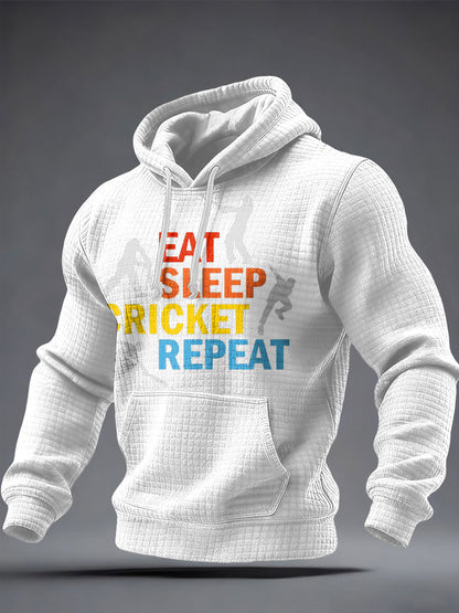 Men's UK Cricket Printed Hoodie