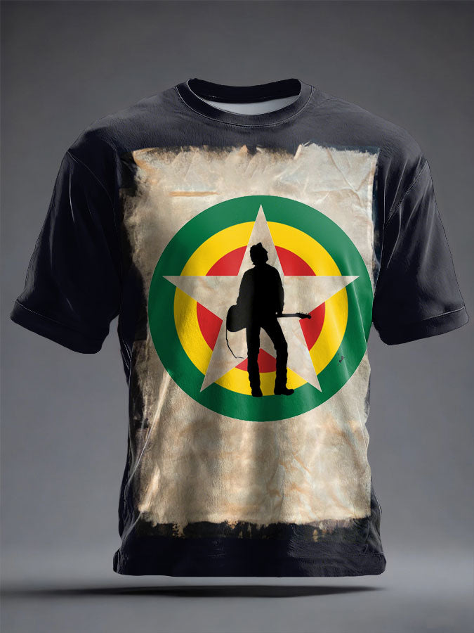 Unisex UK Punk Music Lover Printed T-shirt