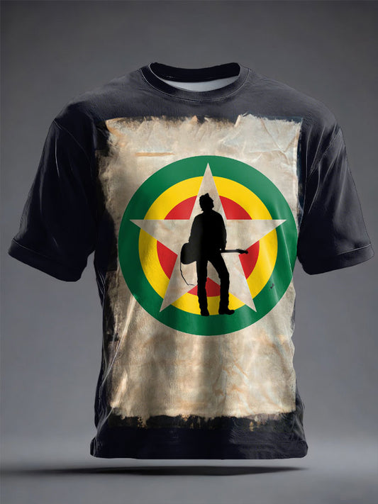 Unisex UK Punk Music Lover Printed T-shirt