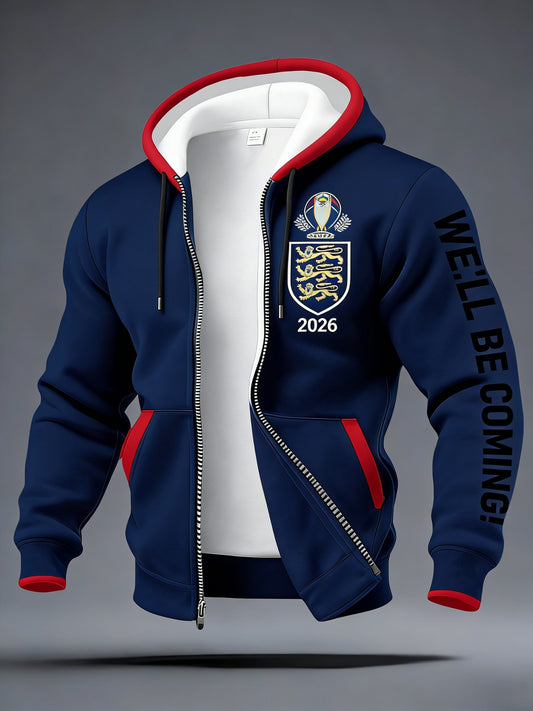 Unisex UK Football Lover England It's Coming Home 2026 Printed Coat