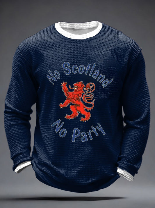 Unisex UK Football Lover Scotland We'll Be Coming 2026 Printed Waffle Weave Top