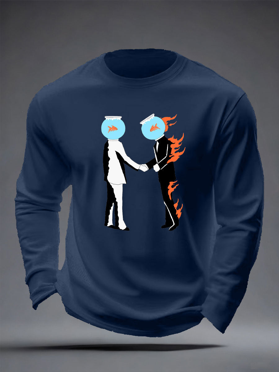 Men's Wish You Were Here long sleeve T-shirt