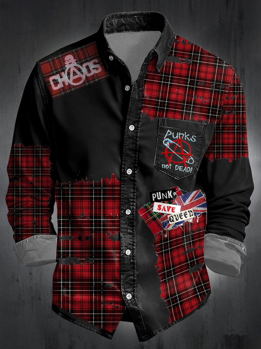 Unisex UK Punk Music Lover Printed Shirt