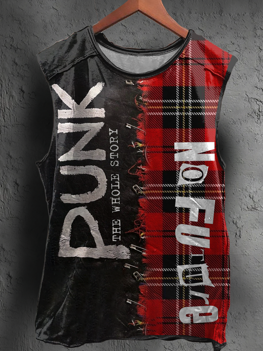 Unisex UK Punk Music Lover Printed Tank Tops