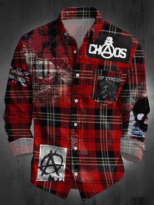 Unisex UK Punk Music Lover Printed Shirt