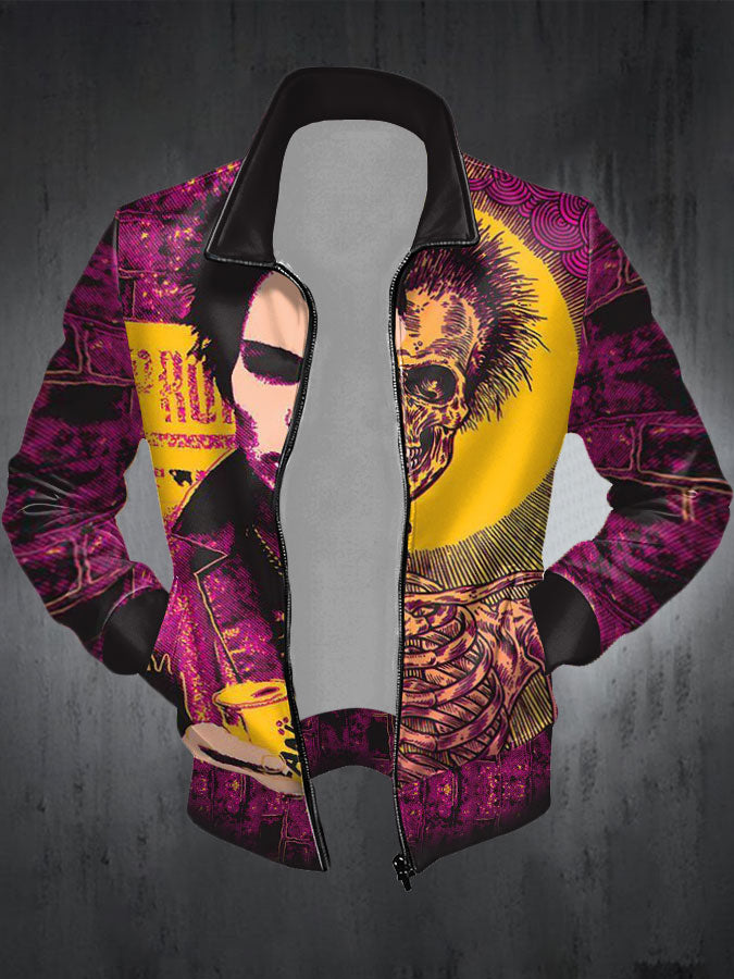 Unisex UK Punk Music Lover Printed Coat