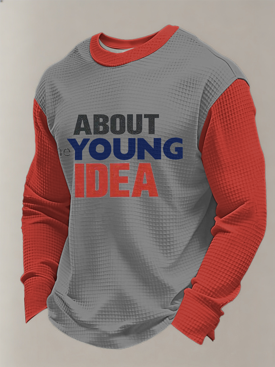 Men's UK Mods Music Lover Waffle Long Sleeve Sweatshirt